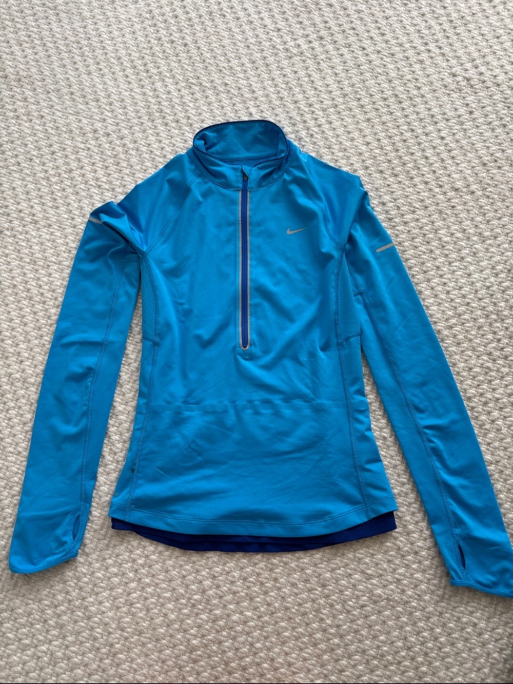 Nike Women Teal/Blue Half-Zip Training Top XS